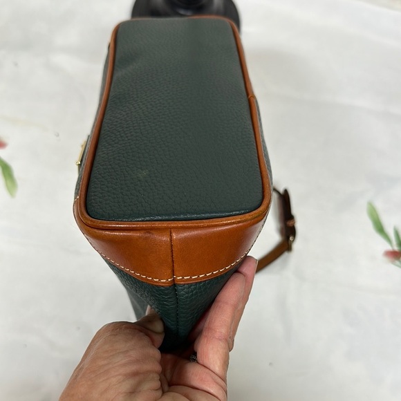 Dooney & Bourke Green and Brown Shoulder Bag with Leather Accents - Picture 8 of 16